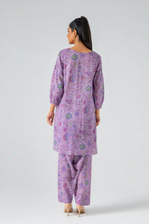 2-Pc Printed Lawn Shirt with Straight Trouser SCPM3-0066
